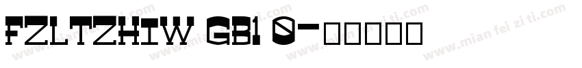 FZLTZHIW GB1 0字体转换